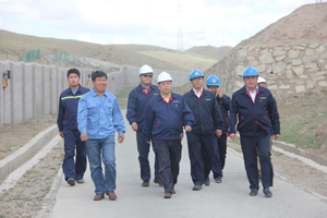 Mr. Bing Liu, CEO of China Gold International Resources Ltd. visits CSH Mine